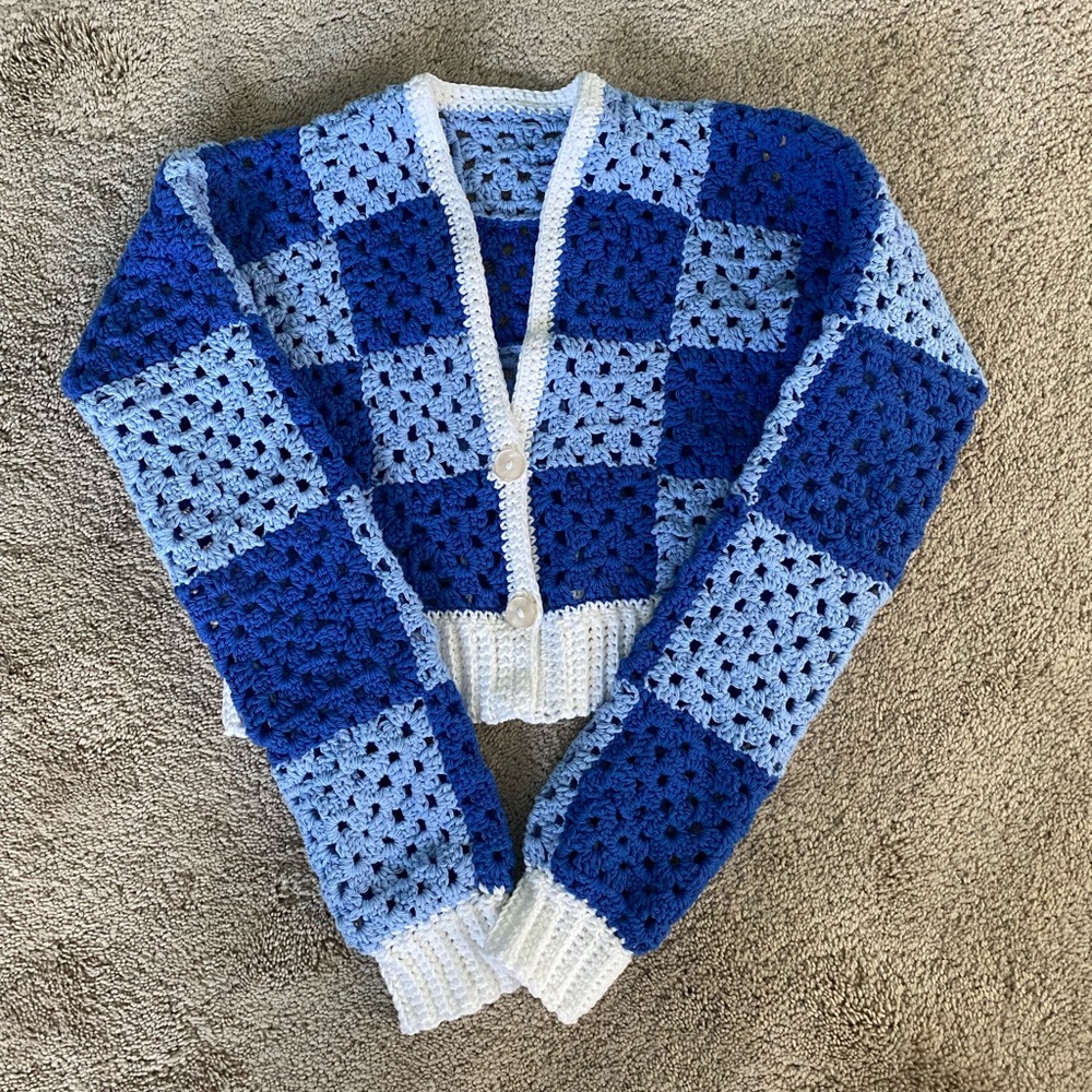 Hand crocheted Cardigan